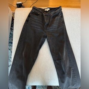 Madewell Women's Grey Darted Barrel Jeans Size 25